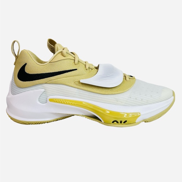 Nike Zoom Freak 3 TB Promo White/Gold Shoes Sneakers DM7378-701 Men Size 11 - Picture 2 of 10